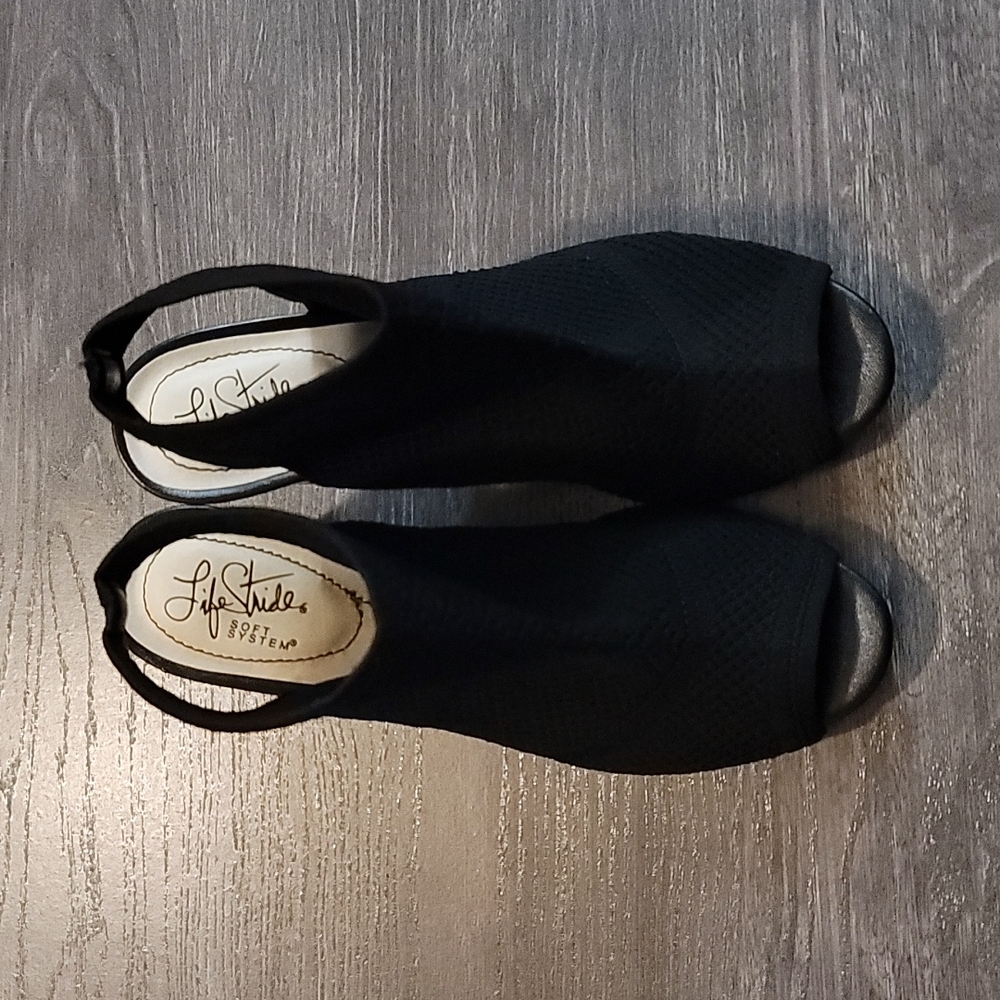 Heels with Fabric Top